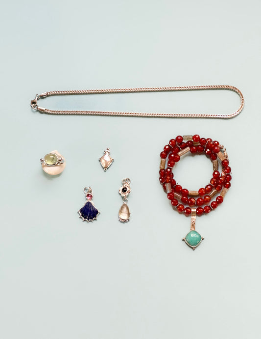 Blue Sea Shell Pendant